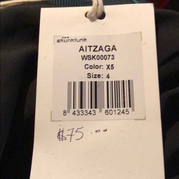 Skunkfunk green mini skirt made in Spain size 4 twee - Picture 4 of 7